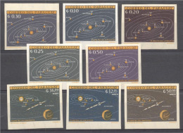 Paraguay 1962, Planets, 8val IMPERFORATED - South America