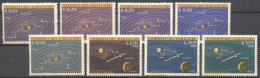 Paraguay 1962, Planets, 8val - Amérique Du Sud