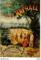 83  SAINT RAPHAËL TRAIN Reproduction D'une Affiche Des Chemins De Fer PLM Tennis VOIR DOS - Saint-Raphaël