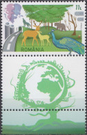 2023, Romania, Environment Day, Bears, Deer, Environment Protection, Forests, 1 Stamps+Tab, MNH(**), LPMP 2420 - Neufs