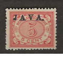 1908 MH Nederlands Indië NVPH 68a JAVA Hoogstaand - India Holandeses