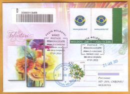 2023  Moldova Moldavie    FDC  Personalized Postage 2 Stamps - Moldavia