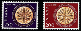 ISLANDIA 1981 - ICELAND - NAVIDAD - YVERT 527/528** - Natale