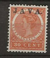 1908 MH Nederlands Indië NVPH 77a JAVA Hoogstaand - India Holandeses