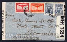 ARGENTINA 1942 Censored Airmail Cover To England (p1692) - Storia Postale