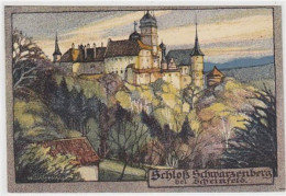 39050108 - Schloss Schwarzenberg Bei Scheinfeld. Originalsteinzeichnung Von Willi Greiner. Karte Beschrieben Sehr Gut E - Other & Unclassified