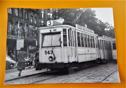 ANTWERPEN  -  De Keyserlei   - Tramway 1951  -  Foto  J. Bazin  (15 X 10.5 Cm) - Strassenbahnen