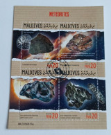 N° 7028 à 7031       Les Météorites   -  Oblitérés - Maldives (1965-...)