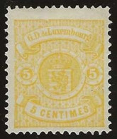 Luxembourg  .  Y&T .   41a  (2 Scans)   .  1880  .  Perf.  12½   .   * VLH .    Neuf Avec Gomme - 1859-1880 Armarios