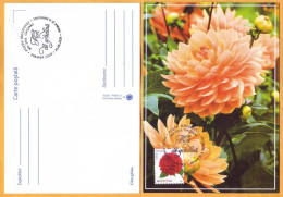 2023  Moldova  MAXICARD  „Flora. Garden Flowers.”   Dahlia, - Moldawien (Moldau)