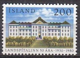 ISLANDIA 1980 - ICELAND - HOSPITAL NACIONAL - YVERT 514** - Médecine