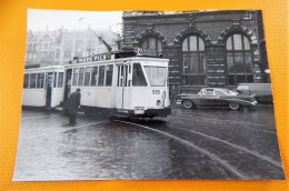 ANTWERPEN  -  Centraalstation- Tramway 1957  -  Foto  J. Bazin  (15 X 10.5 Cm) - Strassenbahnen