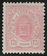 Luxembourg  .  Y&T .   43  (2 Scans)     .   * VLH .    Neuf Avec Gomme Et Une Trace Tres Légère D'une Charnière - 1859-1880 Wappen & Heraldik