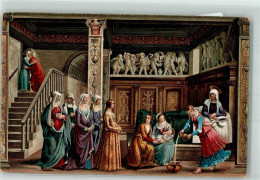 39826508 - Sign. Ghirlandaio D. Die Geburt Der Heiligen Jungfrau Engel Frauen - Autres & Non Classés