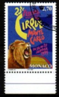 MONACO   -  1998.  Y&T N° 2180 Oblitéré.   Cirque  /  Lion - Usados