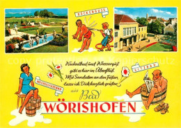 72931451 Bad Woerishofen Kneippheilbad Karikaturkarte Bad Woerishofen - Bad Wörishofen