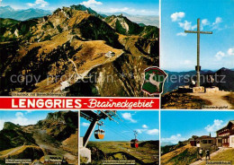 72931446 Lenggries Brauneck Benediktenwand Brauneckgipfel Brauneckhaus Bergbahn  - Lenggries