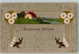 39443008 - Jugendstil Hasen Haus - Ostern