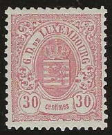 Luxembourg  .  Y&T .   46   .  1880  .   12½x12   .   * VLH .    Neuf Avec Gomme - 1859-1880 Wappen & Heraldik