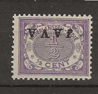 1908 MH Nederlands Indië NVPH 63f JAVA Kopstaand - Niederländisch-Indien