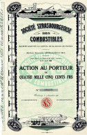 -Titre De 1952 - Société Strasbourgeoise Des Combustibles - Déco - Bergbau