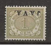 1908 MH Nederlands Indië NVPH 64f JAVA Kopstaand - Niederländisch-Indien