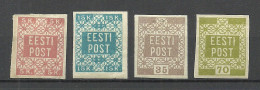 ESTLAND ESTONIA 1918/1919 Michel 1 - 4 * - Estonie