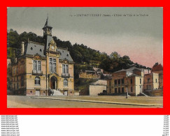 CPA (02) CHATEAU THIERRY.  L'Hôtel De Ville Et Le Théâtre...S2493 - Chateau Thierry