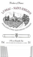 ETIQUETTES De Vins.  LUSSAC- SAINT-EMILION   (Lussac St-Emilion).    75cl. ..C421 - Bordeaux