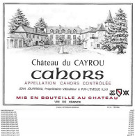 ETIQUETTES De Vins.  Château Du CAYROU    (Cahors).  Jean Jouffreau.  150cl. ..C442 - Cahors