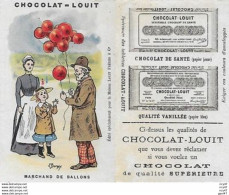 CHROMOS. Chocolat LOUIT (Bordeaux)  Marchand De Ballons...S3592 - Louit