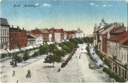 ROMANIA ARAD - ANDRASSY SQUARE, BUILDINGS, ARCHITECTURE, PEOPLE, HORSE DRAWN CARRIAGES, CARS - Roumanie