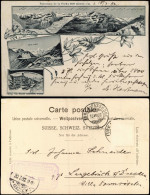 Ansichtskarte Oberwald-Obergoms 3 Bild: Alpen, Hotel 1902 - Autres & Non Classés