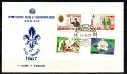 SOMALIA - 1967 - 12th Boy Scout World Jamboree - PRIMO GIORNO - FIRST DAY - PREMIER JOUR - ERSTTAG - PRIMER DIA - Somalië (1960-...)