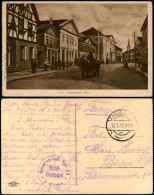 Mitau Jelgava Елгава Accisenstraße, Pferdefuhrwerk 1917  Gel. Feldpoststempel - Letland