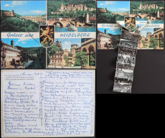 Heidelberg Mehrbildkarte  Mit Leporello-Ausziehbilder 1971 Leporello - Heidelberg