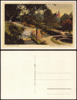 Ansichtskarte Dippoldiswalde Stadtpark Mit Blick Auf Die Kirche. 1926 - Dippoldiswalde