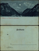 Ansichtskarte Inzell / Obb. Panorama-Ansicht Bei Mondschein 1900 Luna - Autres & Non Classés