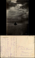 Ansichtskarte Zingst Strand Ostseebad Segelboot Stimmungsbild Wolken 1930 - Zingst