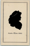 39274608 - Goethes Mutter Scherenschnitt 1805 Serie 104 Nr 1342 Historische Silhouette - Schriftsteller