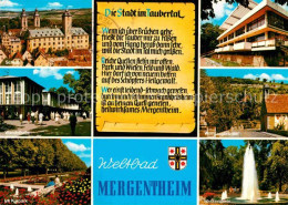 72930576 Bad Mergentheim Schloss Wandelhalle Kurpark Kurhaus Wolfgangbruecke Was - Bad Mergentheim