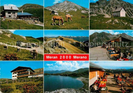 72930531 Meran Merano Und Umliegende Bergwelt Almen Bergsee Berghotel Restaurant - Autres & Non Classés