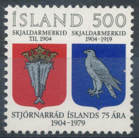 ISLANDIA 1979 - ICELAND - 75 ANIVERSARIO DEL GOBIERNO ISLANDES - YVERT 497** - Ungebraucht