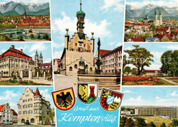 72929770 Kempten Allgaeu Teilansichten Kirchen Rathaus Schloss Kempten (Allgaeu) - Kempten