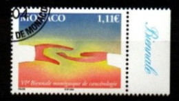 MONACO   -  2004.  Y&T N° 2424 Oblitéré .  Mains  /  Cancérologie - Used Stamps