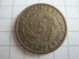 Germany 5 Reichspfennig 1935 E - 5 Rentenpfennig & 5 Reichspfennig