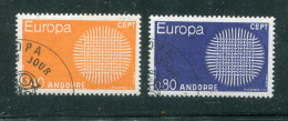 "ANDORRA (fr.)" 1970, Mi. 222/223 "CEPT" Gestempelt (R1284) - FDC