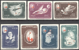 Paraguay 1964, Red Cross, Helicopter, Dunant, 7val IMPERFORATED - Helikopters