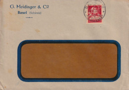 Perfin Brief  "G.Meidinger & Co., Basel"       1926 - Covers & Documents