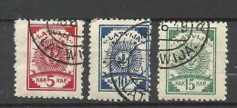 LETTLAND Latvia 1919 Michel 3 - 5 A O - Letonia